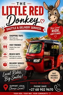 The Little Red Donkey Shuttle and Delivery Services